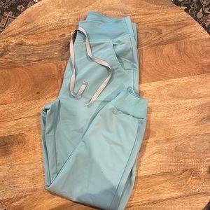 Figs High Waisted Zamora Joggers Seaglass